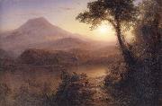 Frederic Edwin Church Tropical Scenery painting